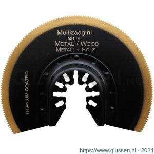 Multizaag MB126 zaagblad HSS titanium Universeel halve maan los UNI MB126