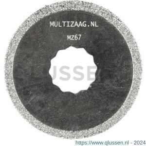 Multizaag MZ67 diamant zaagblad rond Supercut los SC MZ67