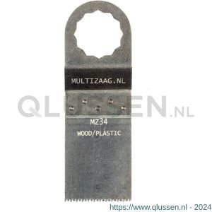 Multizaag MZ34 zaagblad standaard Supercut hout 30 mm breed 40 mm lang blister 5 stuks SC MZ34 BL5