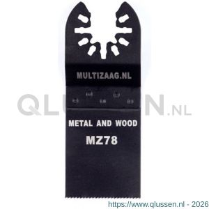 Multizaag MB78 zaagblad bi-metaal Universeel 35 mm breed 40 mm lang blister 5 stuks UNI MB78 BL5