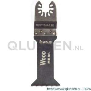 Multizaag MB86 zaagblad verlengd Universeel hout 42 mm breed 78 mm lang los UNI MB86