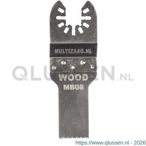 Multizaag MB08 zaagblad standaard Universeel hout 20 mm breed 40 mm lang blister 5 stuks UNI MB08 BL5