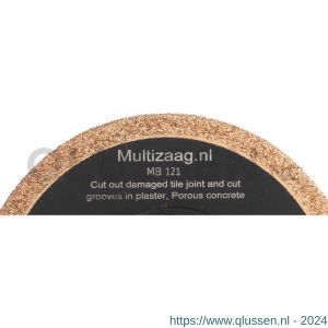 Multizaag MZ123 rasp traanvormig Supercut steen-beton los SC MZ123