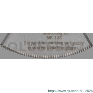 Multizaag MB128 sikkel segment snijmes gekarteld Universeel blister 5 stuks UNI Mb128 BL5