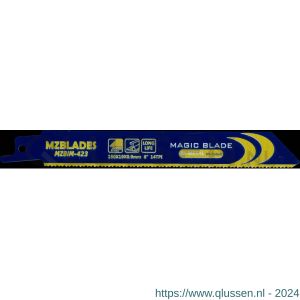 Multizaag MZBIM-423 reciprozaagblad bi-metaal Universeel breedte 19 mm TPI 1,8 lengte 150 mm dikte 0,9 mm UNI MZBIM-423