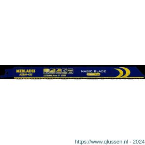 Multizaag MZBIM-435 reciprozaagblad bi-metaal Universeel breedte 19 mm TPI 2,5 lengte 225 mm dikte 0,9 mm UNI MZBIM-435