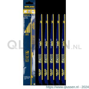 Multizaag MZBIM-437 reciprozaagblad bi-metaal Universeel breedte 19 mm TPI 4,3 lengte 300 mm dikte 1,25 mm UNI MZBIM-437