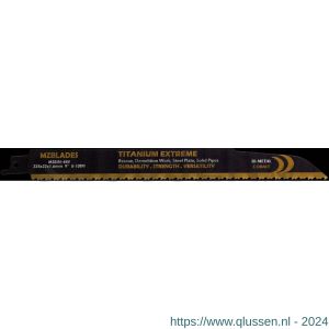 Multizaag MZBIM-444 reciprozaagblad bi-metaal Universeel breedte 19 mm TPI 2,5-3 lengte 225 mm dikte 1,6 mm UNI MZBIM-444