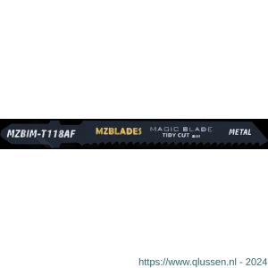 Multizaag MZBlades MZBIM-T118AF decoupeerzaagblad bi-metaal Universeel tandafstand 1,1-1,5 mm lengte 92 mm dikte 1,5 mm UNI MZBIM-T118AF