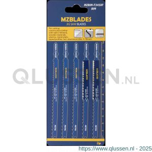 Multizaag MZBlades MZBIM-T345XF decoupeerzaagblad bi-metaal Universeel tandafstand 2,4-5 mm lengte 132 mm dikte 1,5 mm UNI MZBIM-T345XF