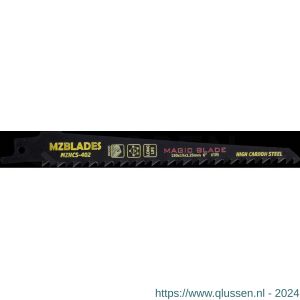 Multizaag MZHCS-402 reciprozaagblad Universeel hout breedte 19 mm TPI 4,3 lengte 152 mm dikte 1,25 mm UNI MZHCS-402