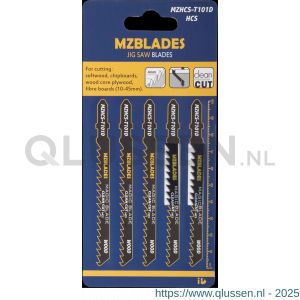 Multizaag MZBlades MZHCS-T101D decoupeerzaagblad Universeel hout HCS vrijhoek-tandgeslepen tandafstand 4-5,2 mm lengte 100 mm dikte 1,5 m UNI MZHCS-T101D