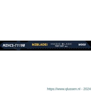Multizaag MZBlades MZHCS-T119B decoupeerzaagblad Universeel hout tandafstand 1,9-2,3 mm lengte 92 mm dikte 1,5 mm UNI MZHCS-T119B