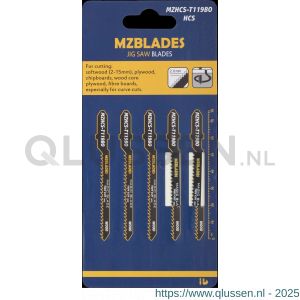 Multizaag MZBlades MZHCS-T119BO decoupeerzaagblad Universeel hout tandafstand 2 mm lengte 83 mm dikte 1,5 mm UNI MZHCS-T119BO