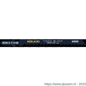 Multizaag MZBlades MZHCS-T144D decoupeerzaagblad Universeel hout speed tandafstand 4-5,2 mm lengte 100 mm dikte 1,5 mm UNI MZHCS-T144D