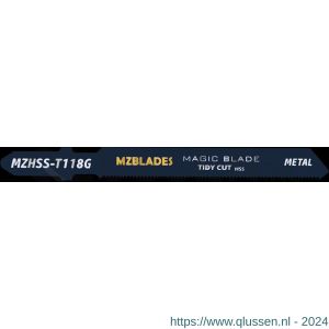 Multizaag MZBlades MZHSS-T118G decoupeerzaagblad bi-metaal Universeel tandafstand 0,7 mm lengte 92 mm dikte 1,5 mm UNI MZHSS-T118G