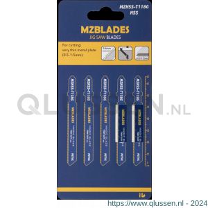 Multizaag MZBlades MZHSS-T118G decoupeerzaagblad bi-metaal Universeel tandafstand 0,7 mm lengte 92 mm dikte 1,5 mm UNI MZHSS-T118G