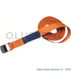 Deltasling omsnoerband met gesp 25 mm x 5 m 125 daN oranje CO.SK.025.05.OR