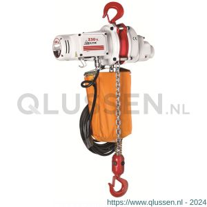 Delta elektrische kettingtakel US 230 V 0,5 ton met 10 m hijshoogte enkele snelheid 1 part CZ.0.US.901.00.10