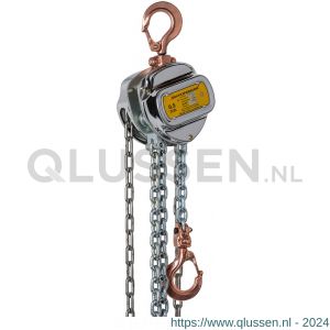 Delta Sparkless vonkvrije handkettingtakel 0,5 ton met 6 m hijshoogte Atex zone 1 DC.0.06500506