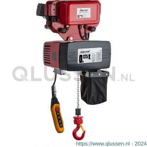 Delta elektrische kettingtakel met elektrische loopkat DED 400 V 0,125 ton met 3 m hijshoogte dubbele snelheid 1 part DH.0.DED.001253.03