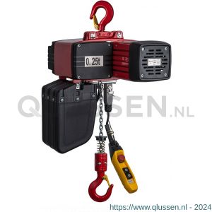 Delta elektrische kettingtakel DEH 400 V 0,25 ton met 6 m hijshoogte dubbele snelheid 1 part DH.0.DEH.002503.06