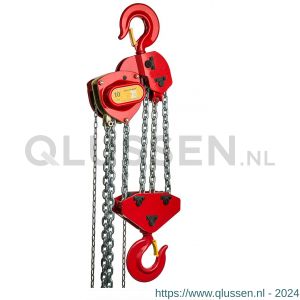 Delta Red Premium handkettingtakel met overlastbeveiliging 10 ton met 10 m hijshoogte DR.0.04410010.OP