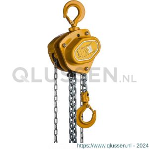 Delta Yellow handkettingtakel 1 ton met 10 m hijshoogte DY.0.04401010