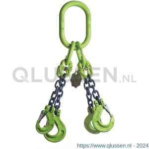 Deltalock Grade 100 hijsketting 4-sprong 13 mm x 1 m klephaak WLL gebaseerd op 0-45 graden YE.10.4SK.13.010