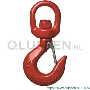 Deltalock Grade 80 wartelooghaak met klep onbelast wartelen 21,2 ton YE.8.087.26