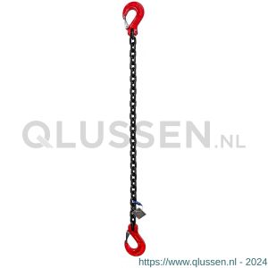 Deltalock Grade 80 spanketting 13 mm x 2 m met klephaken LC 100 kN YE.SS.8.2K.13.020